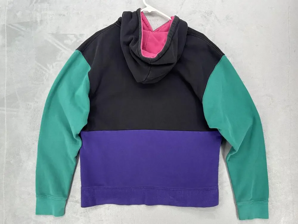 Vintage Jordan Hoodie Mens XL Multicolor Jumpman Air Colorblock Basketball 90s